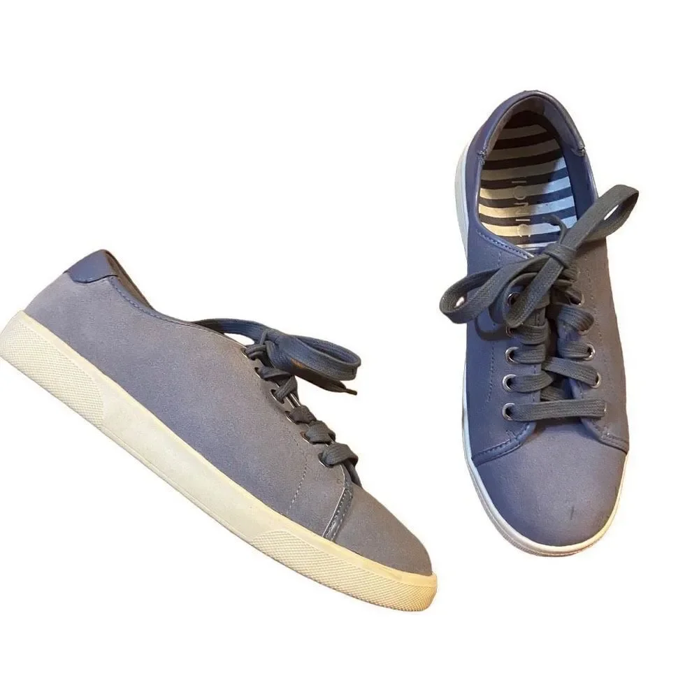 Vionic Brinley Water Resistant Suede Sneakers Blue Size 7 - Picture 2 of 9